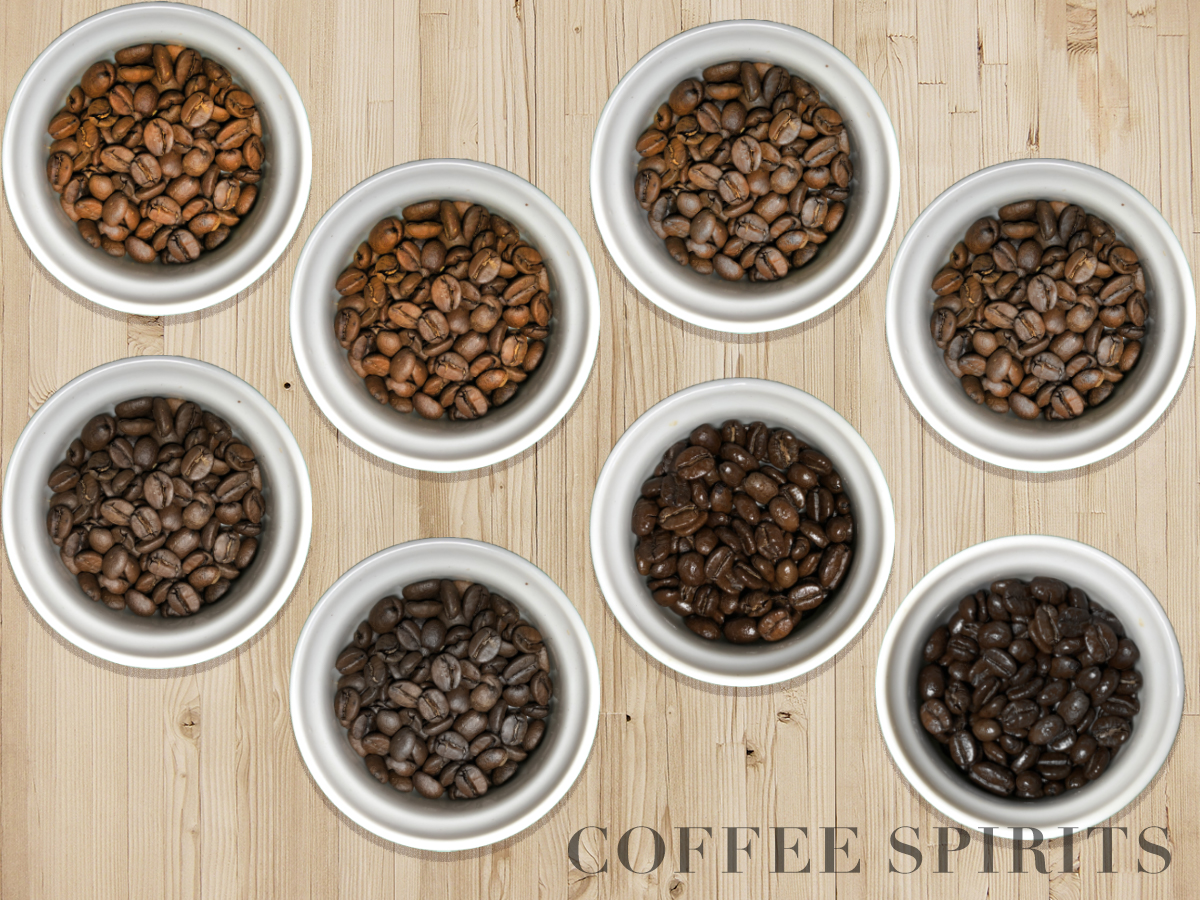 コーヒー豆の種類（焙煎度別）